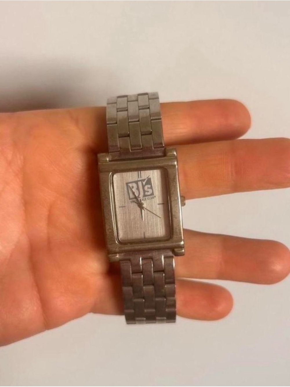 VTG Rare Sweda BJ’S Quartz Watch Unisex Silver Rectangle Japan Water Resistant